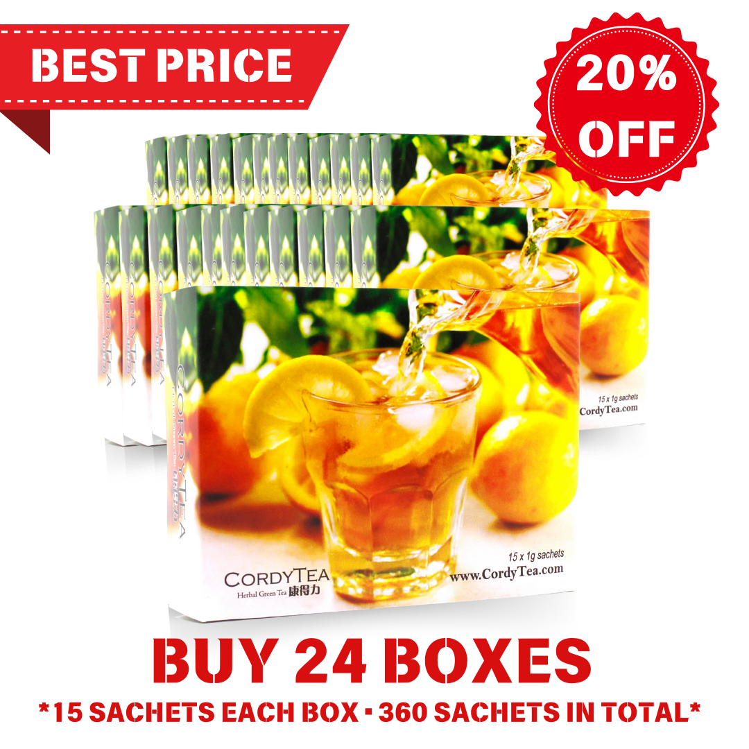 D. CordyTea x 24 Boxes (20% bulk discount)