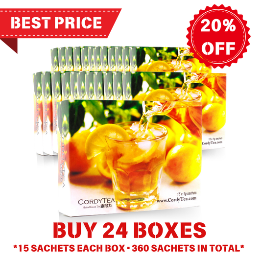 D. CordyTea x 24 Boxes (20% bulk discount)